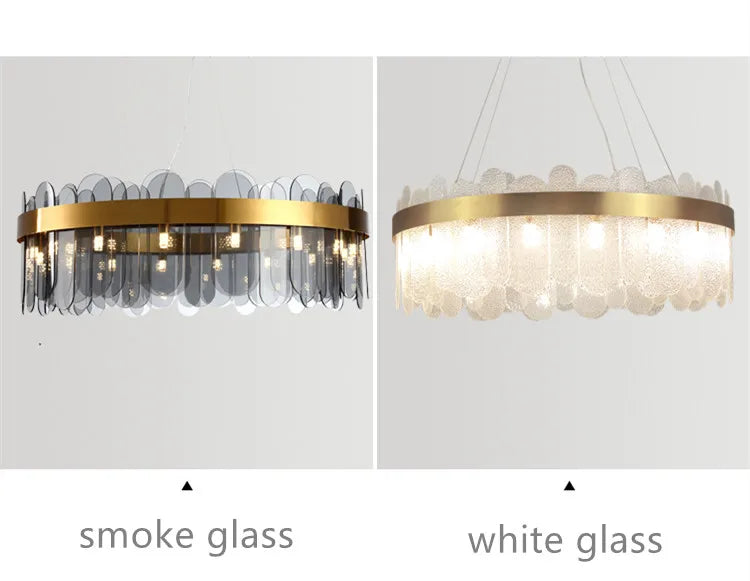 Petalux – Smoke Grey glass versus White Frosted glass finish comparison