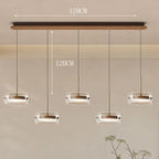 Double Layer Glass Drum LED Pendant Light – Ebelindra – Product Detail 7