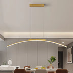 Arched LED Linear Pendant Light – Curvion – Lifestyle View 2