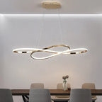 Infinity Loop Metal Pendant Light Kaelion – Gold Finish