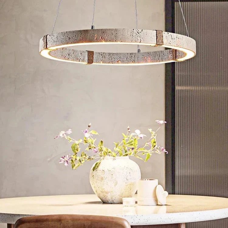 Contemporary Stone Chandelier Kasel