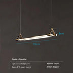 Geometric Copper Linear Pendant Light Solvex – Product Detail 8