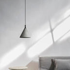 Raw Concrete Cone Pendant Light Evaelvix – Hero Shot