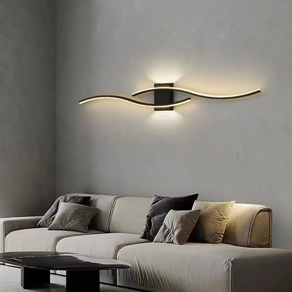 Sculptural Iron Wall Sconce Forlan – Black Finish
