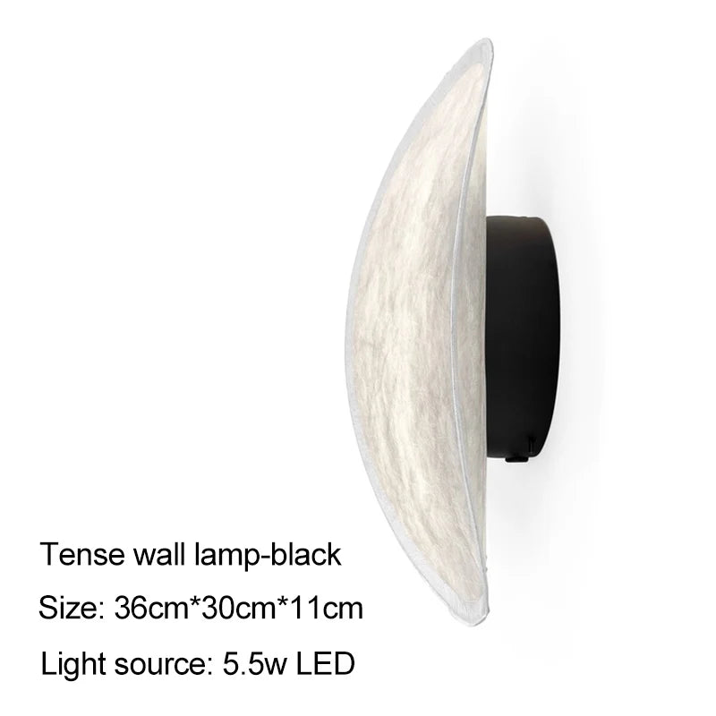 Tenzora wall sconce Black finish, dimensions 36 x 30 x 11 cm, 5.5W LED