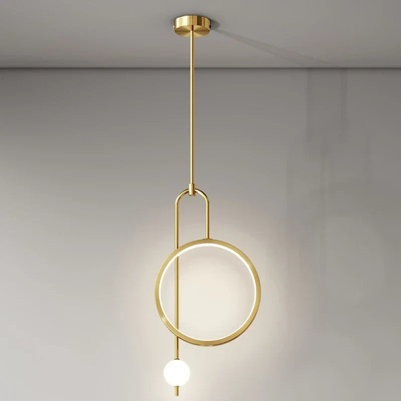 Modern Metal Ring Pendant Light Circlion