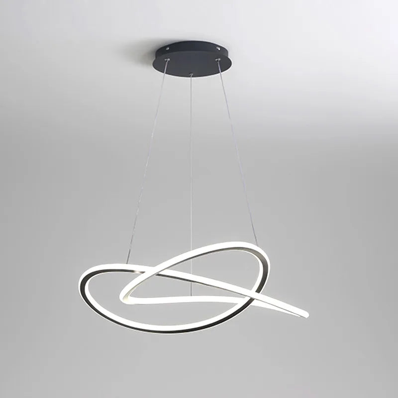 Nordic Infinity-Loop Pendant Light Qxaelinth – View 3