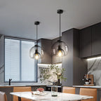 Industrial Glass Globe Pendant Light – Orbeon – Lifestyle View 2