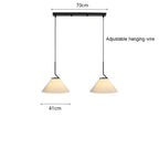 Nordic Linen Geometric Pendant Light Yyaelorn – Product Detail 6