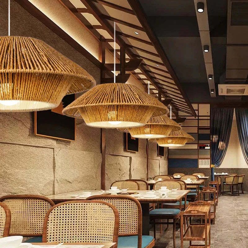 Japanese Textured Pendant Light Cadnox