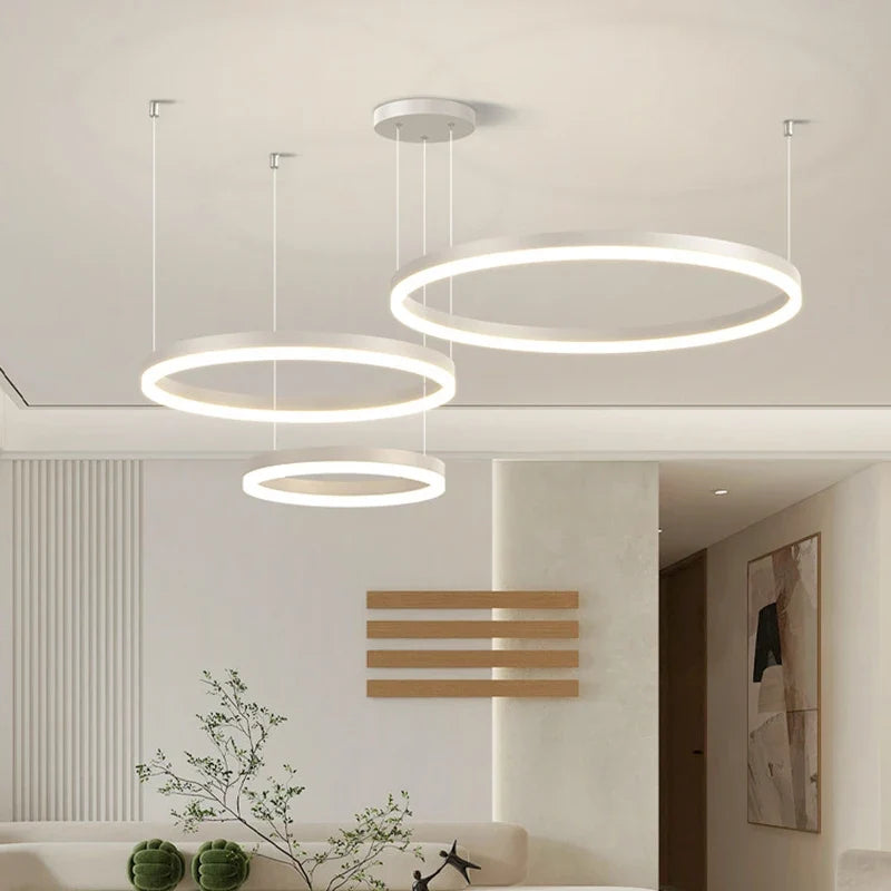 Cascading Layered Ring Chandelier – Arevaux – Product Detail