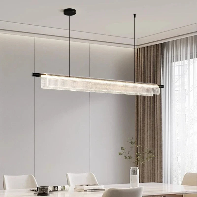 Elongated Metal Linear Pendant Light Fenox – Product Detail 12