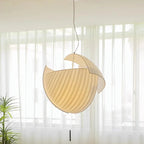 Sculptural Curled-Fabric Pendant Light Havrix
