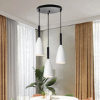 Nordic Metal Cone Cluster Pendant Trivenna – Round White
