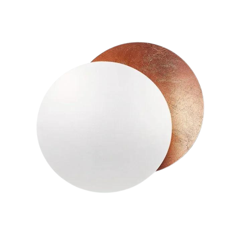 Polished Brass Eclipse Wall Sconce Auselon – Lifestyle View 3