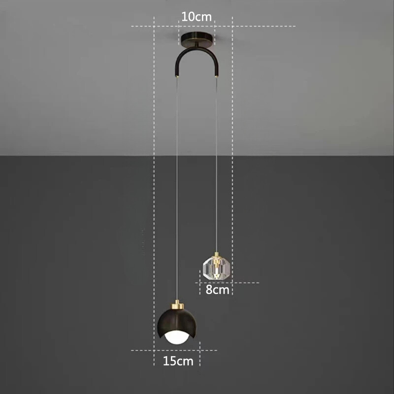 Soft Gold Minimal Pendant Light Aurleth – Hero Shot