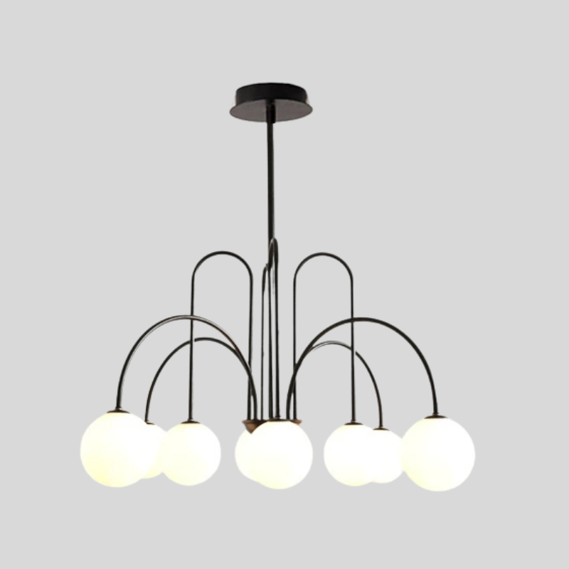 Sculptural Steel Arched Globe Chandelier Aurion – Product Detail 5