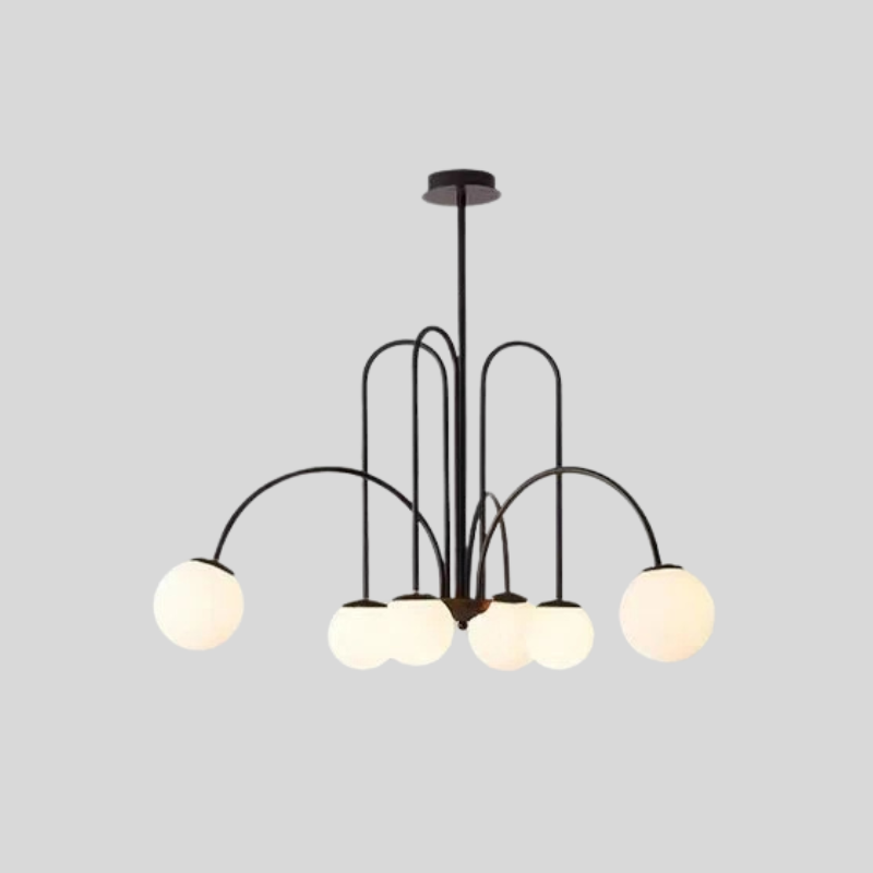 Sculptural Steel Arched Globe Chandelier Aurion – Product Detail 6