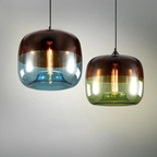 Artisan Stone Glass Pendant Light Petrivox – Lifestyle View 2