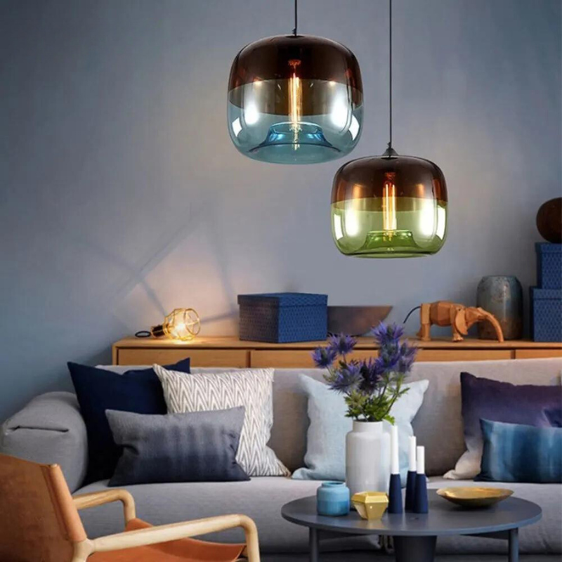 Artisan Stone Glass Pendant Light Petrivox – Product Detail 8