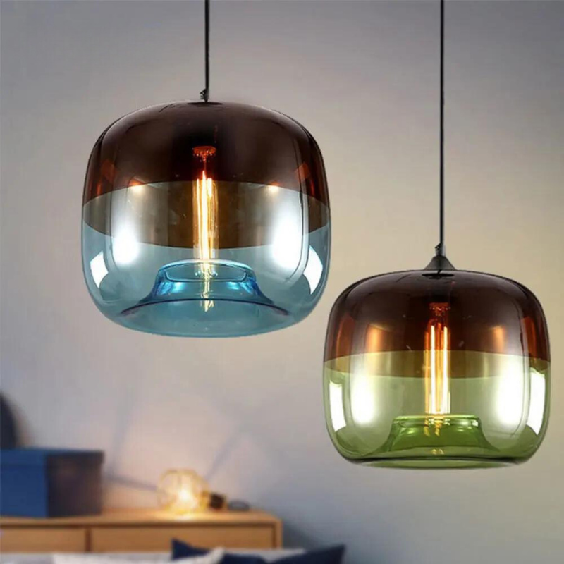 Artisan Stone Glass Pendant Light Petrivox – Hero Shot