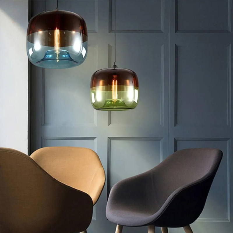 Artisan Stone Glass Pendant Light Petrivox – Lifestyle View 4
