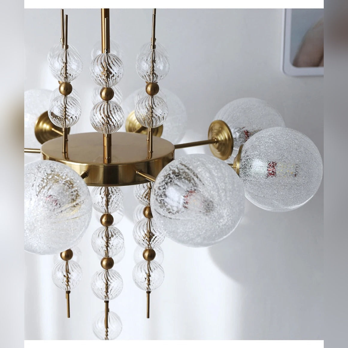 Frosted Glass Bubble Sputnik Chandelier – Nivora