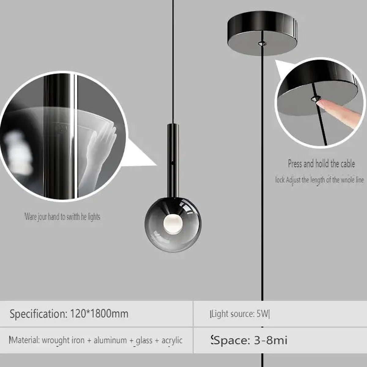 Prismavik Touch Sensor Control, 12 cm, technical specification