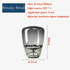 Smoked Glass Tapered Table Lamp Orvelux – Product Detail 7