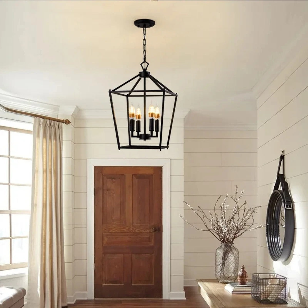 Heritage Lantern Cage Chandelier – Daelston – Lifestyle View 4