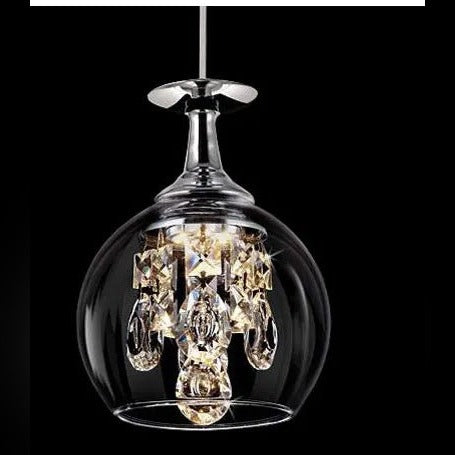 Halvelia Crystal Pendant Light – Faceted Crystal, Single Pendant