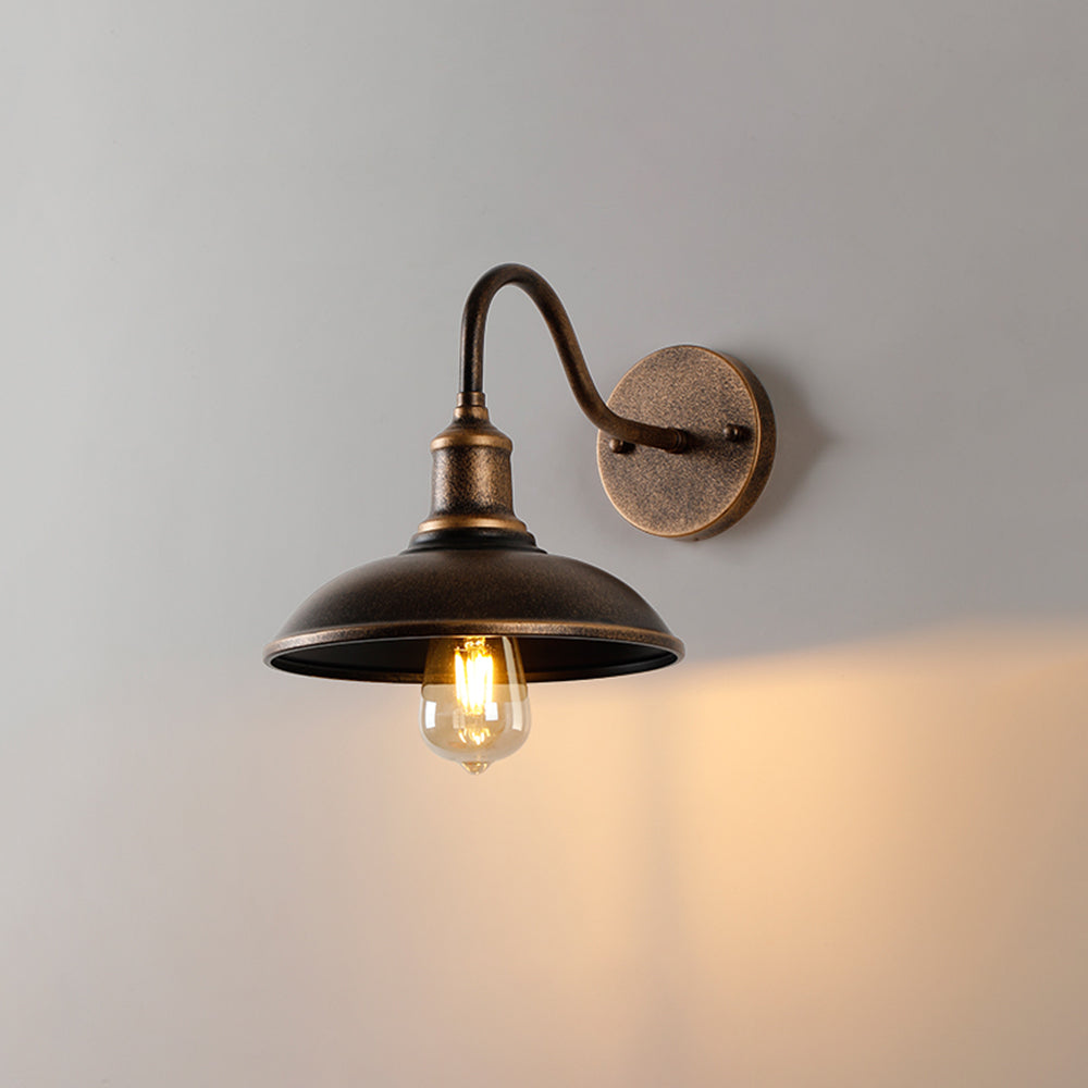 Antique Brass Gooseneck Barn Wall Light Faera - Classic Arm