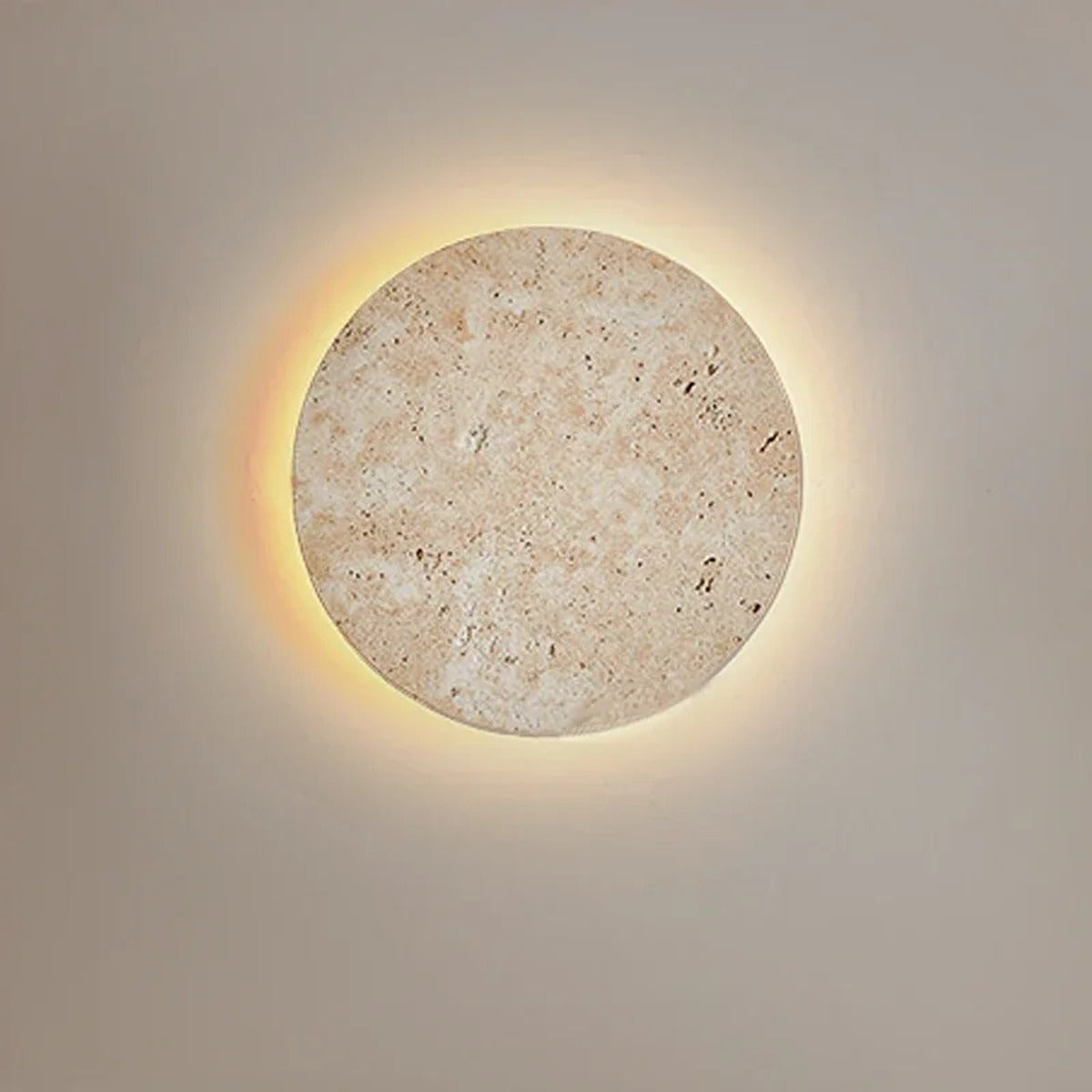 Natural Stone Textured Wall Sconce Welvion – Hero Shot