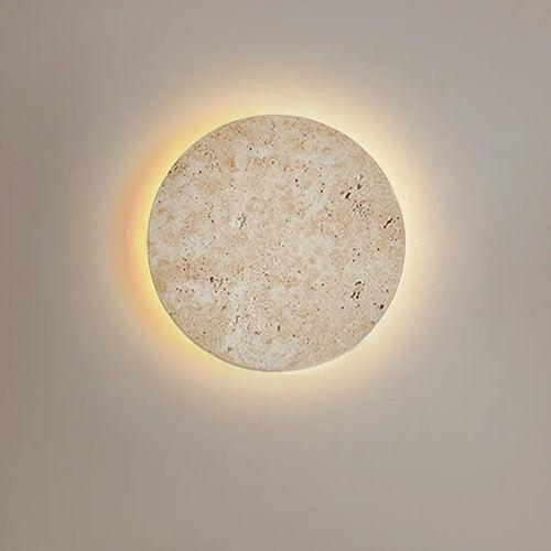 Natural Stone Textured Wall Sconce Welvion – Hero Shot