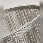 Metallic Chain Tassel Pendant Chandelier – Revonthal – Chain Detail, Cool White