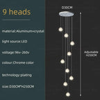 Spiral K9 Crystal Cluster Chandelier Jelvorn – Product Detail 10