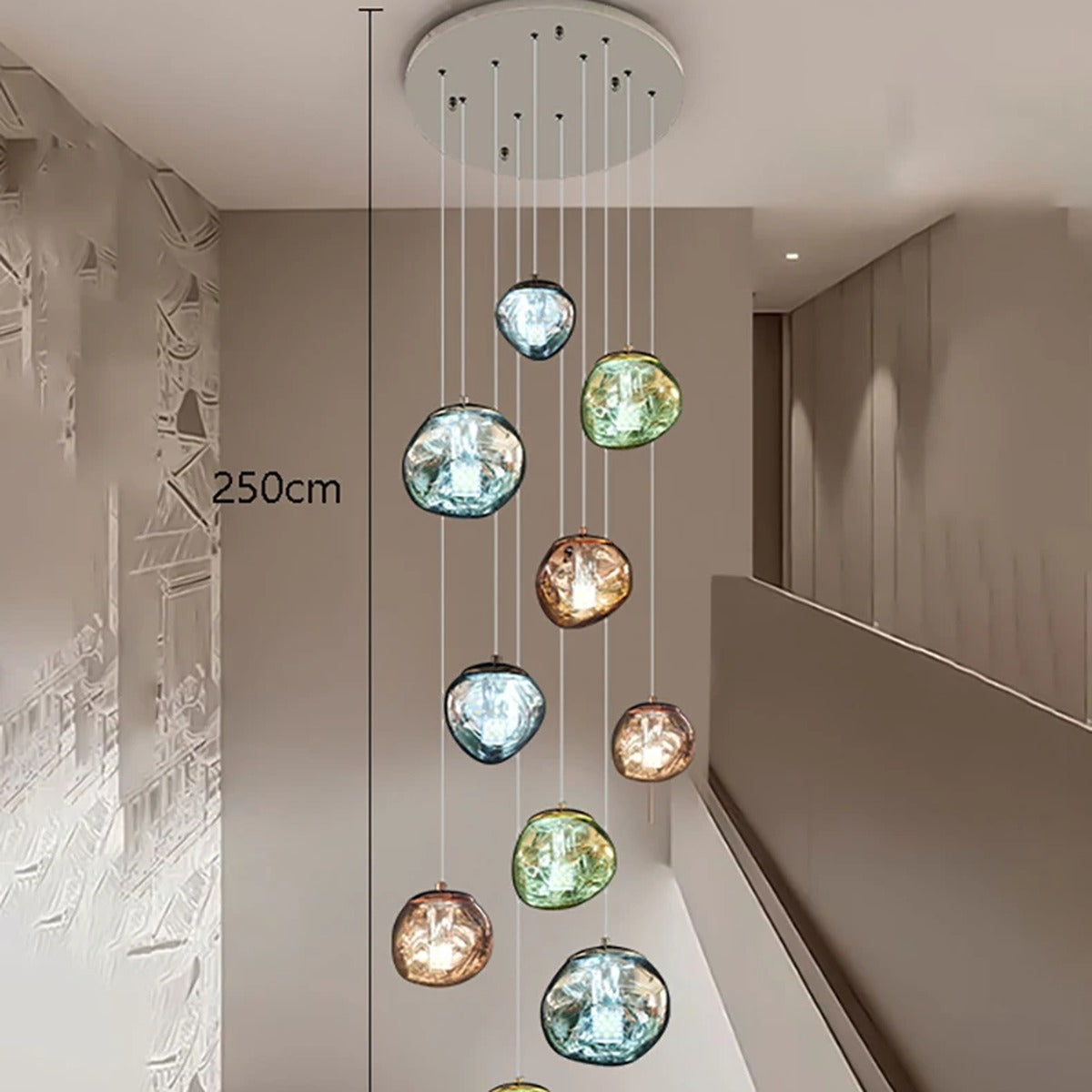 Grand Sculptural Statement Chandelier Hevon – Product Detail 9