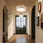 Natural Travertine Flush-Mount Ceiling Light Petrano – Hero Shot