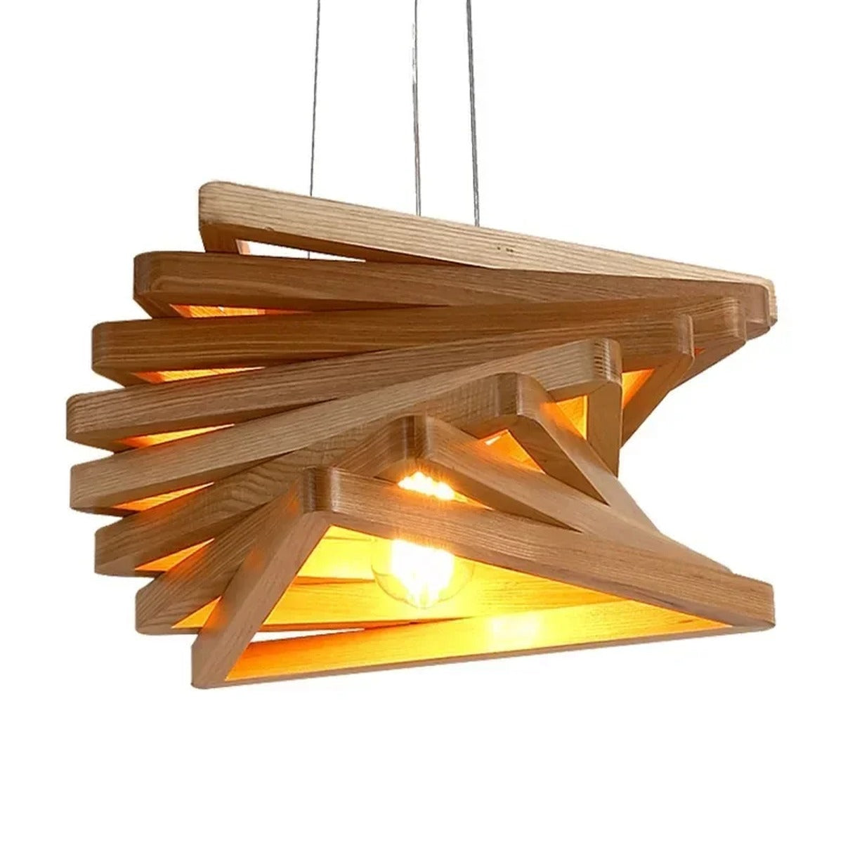 Warm Geometric Pendant Light Caelith – Hero Shot