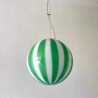 Candy-Stripe Swirl Glass Globe Pendant – Novaro – Product Detail 6