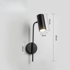 Slim Cylindrical Pivoting Spot Wall Sconce – Torvaex – Product Detail 7