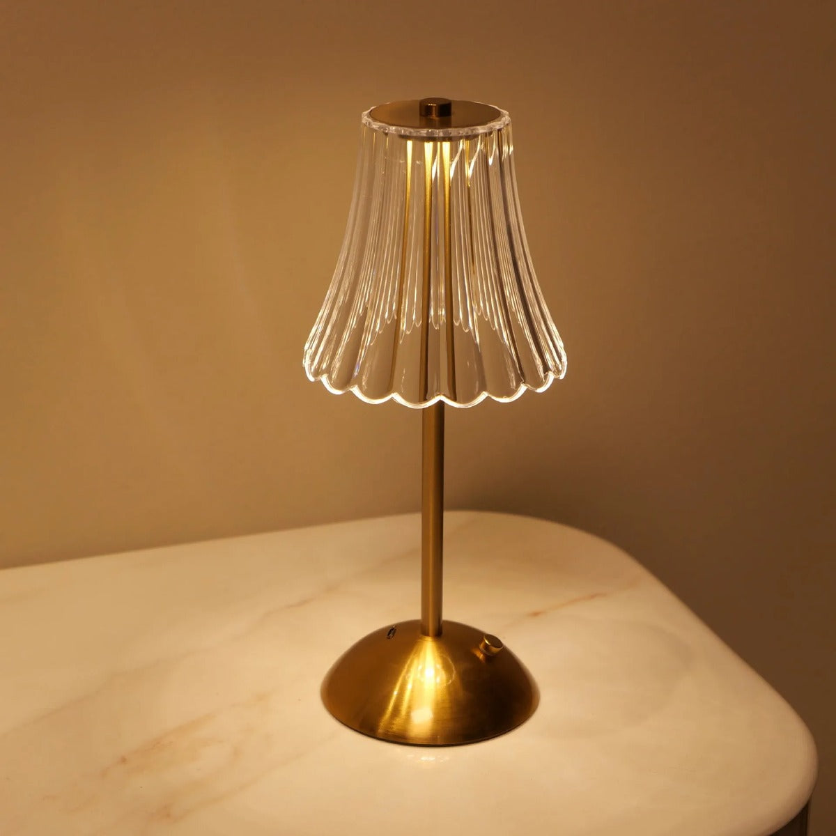 Fluted Glass Rod Shade Cordless Table Lamp – Fevorn – Product Detail 9