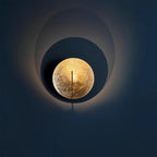 Gold Foil Disc Ambient Wall Sconce – Yarlion – Lifestyle View 4