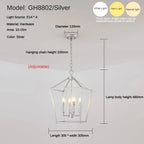 Heritage Lantern Cage Chandelier – Daelston – Product Detail 8