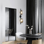Lumivex faceted glass wall sconce - C-Gray