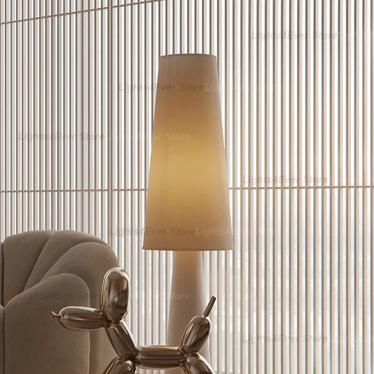 Tapered Cone Fabric Floor Lamp – Arluxem – Product Detail 6