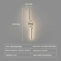 Vireth sculptural ribbon LED wall sconce — 60cm dimensions