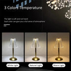 Fluted Glass Rod Shade Cordless Table Lamp – Fevorn – Lifestyle View 3