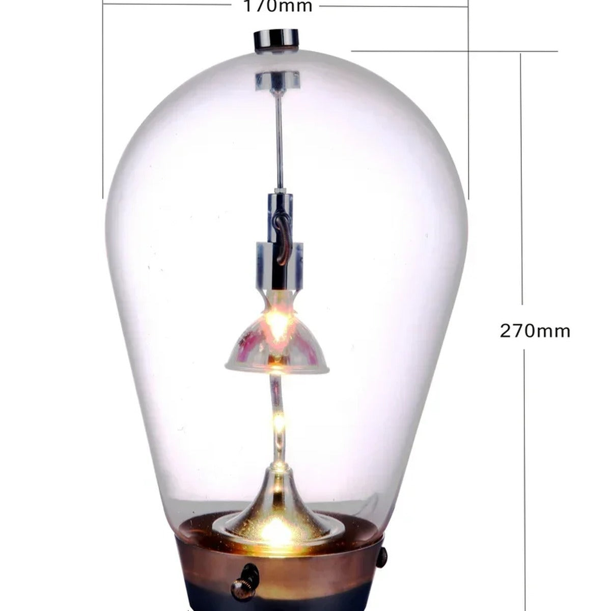 Modern Pendant Light Mirora — Small 17×27cm