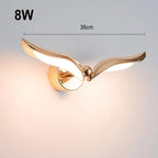 Polished Gold Wing Wall Sconce – Xarventh – Double Wing, 36cm, 8W